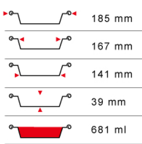 7 Spécifications du moule en aluminium rond à emporter