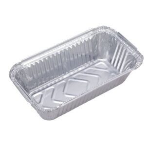 Small rectangular take out foil container