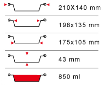 aluminum foil pan size