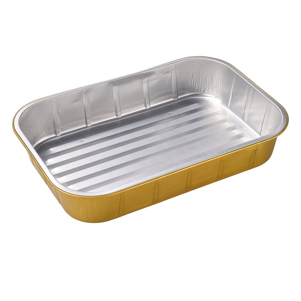 Disposable Gold Coating foil Casserole for Airlines