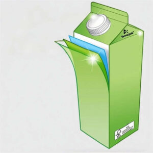 Papel de aluminio en los envases de leche y bebidas