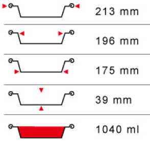 round aluminum disposable pan size