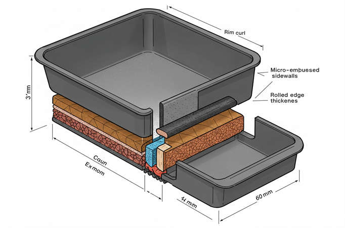 half tray vs full tray size