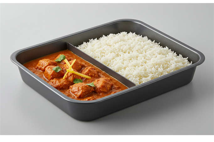 size of half aluminum tray