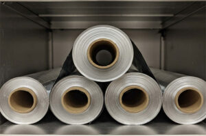 Rolls of aluminum foil