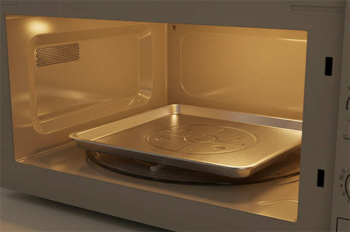 aluminium in a microwave