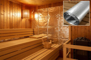 aluminum foil for building a sauna