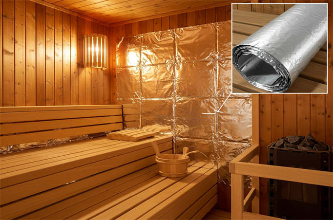aluminum foil for building a sauna