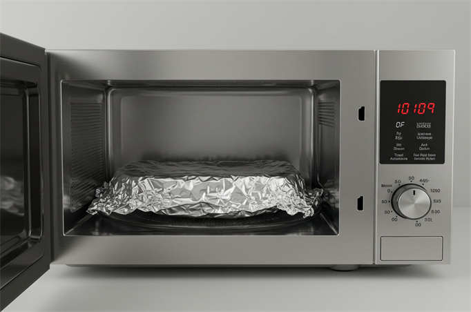 aluminum in microwave