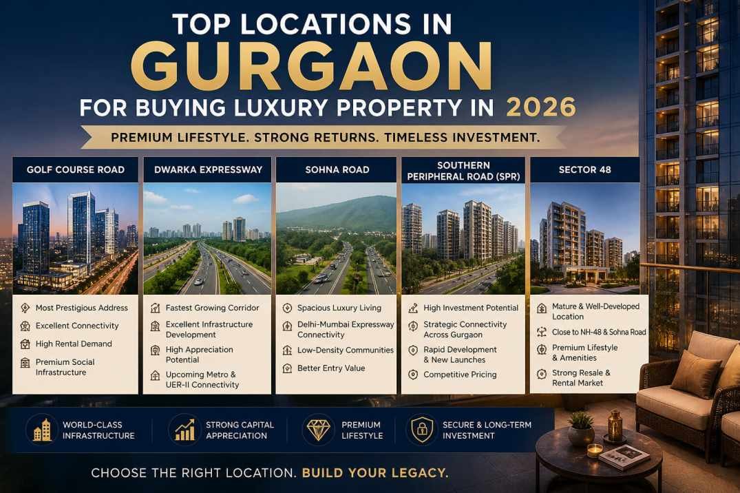 Top Locations in Gurgaon for Buying Luxury Property in 2026